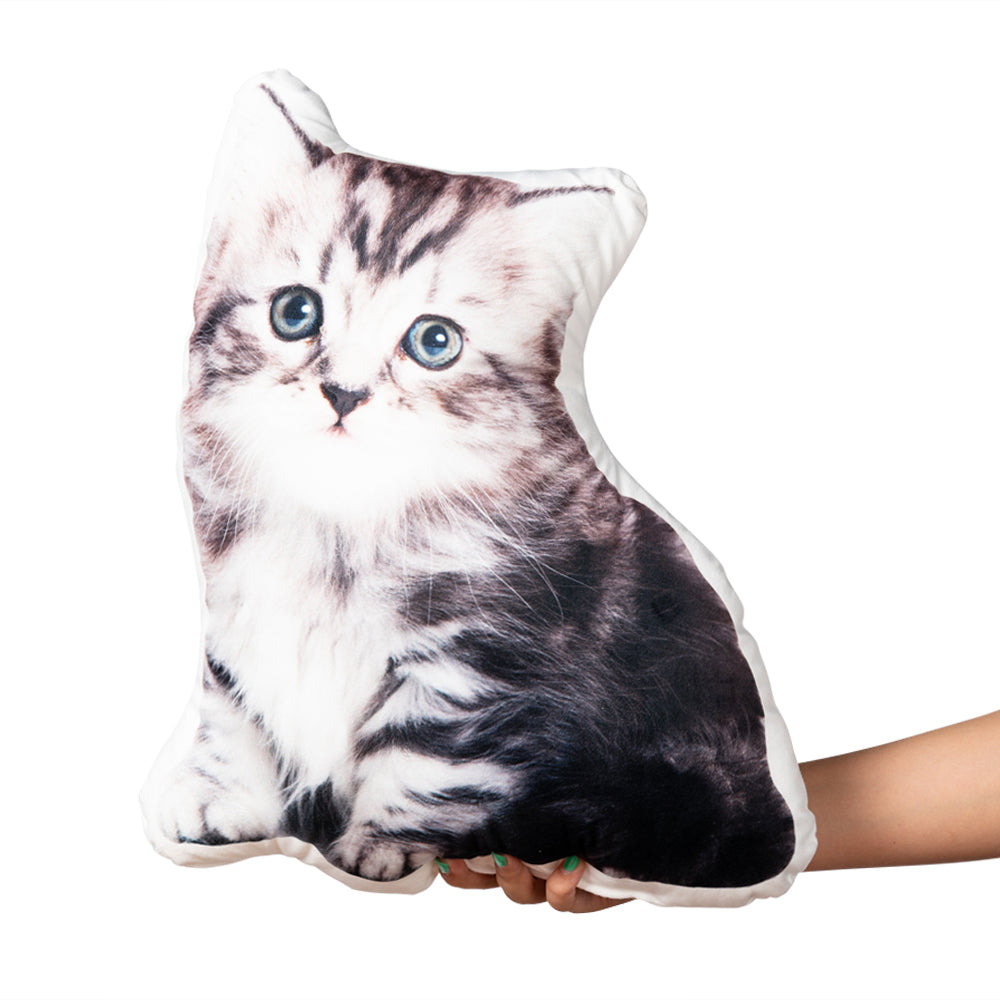 Cat Photo Shaped Pillow