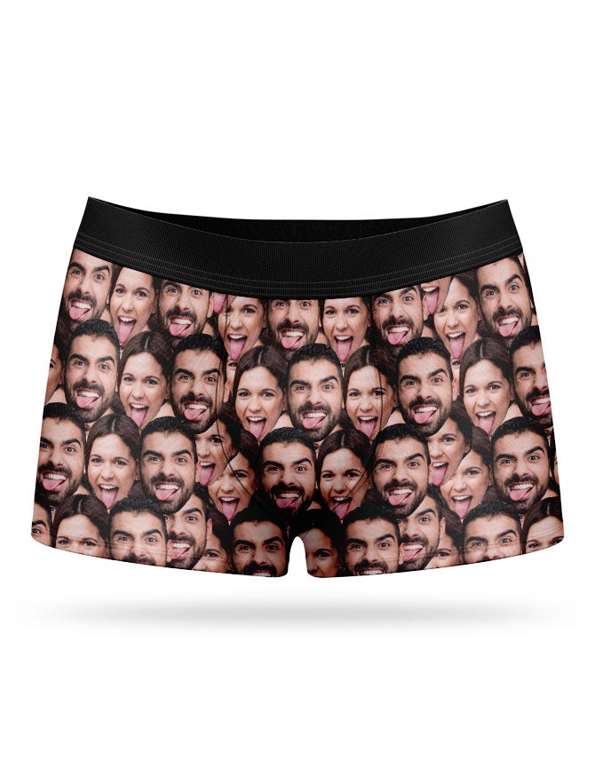 Couple Face Mash Boxers With Own Photos