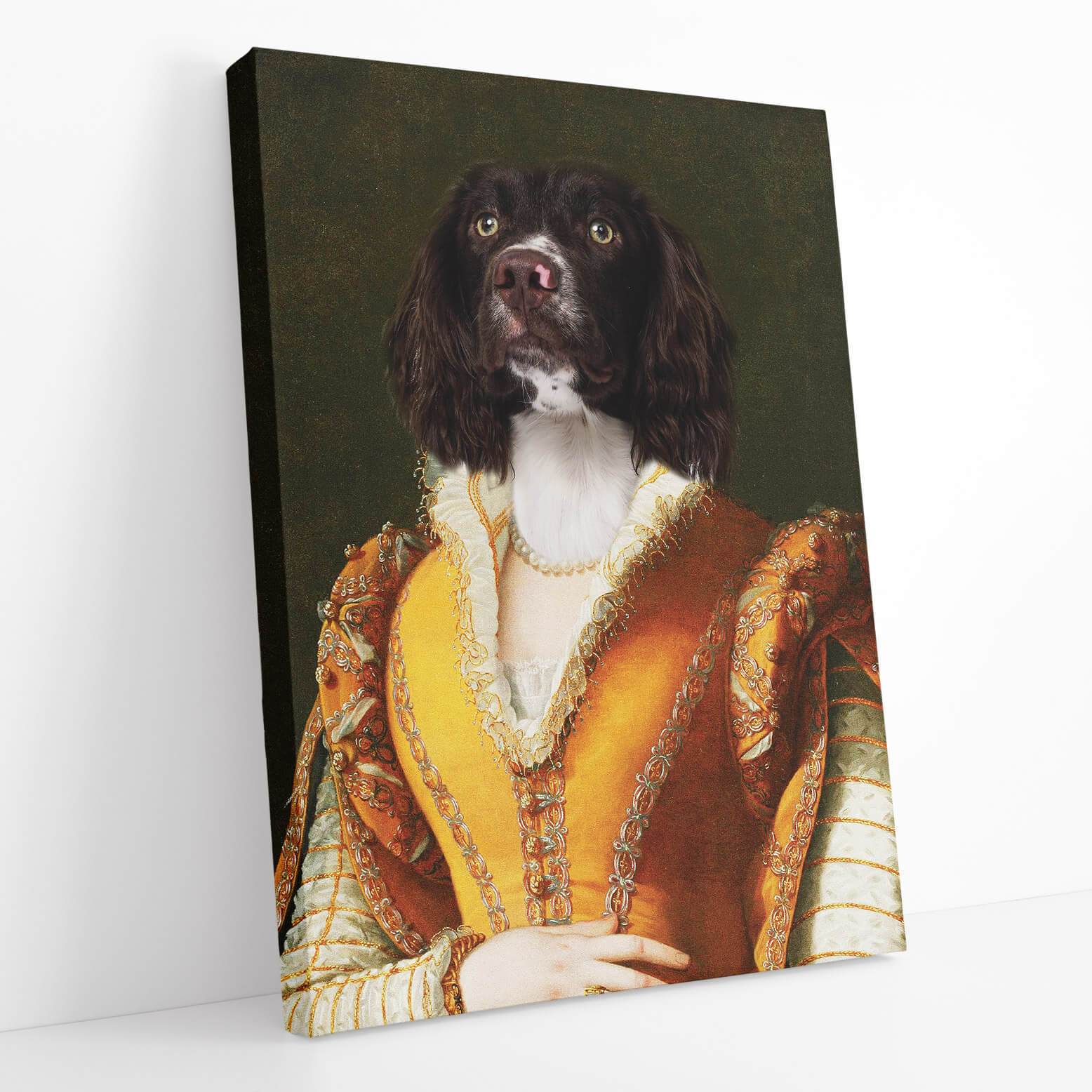Dog Royal Lady Portrait Canvas