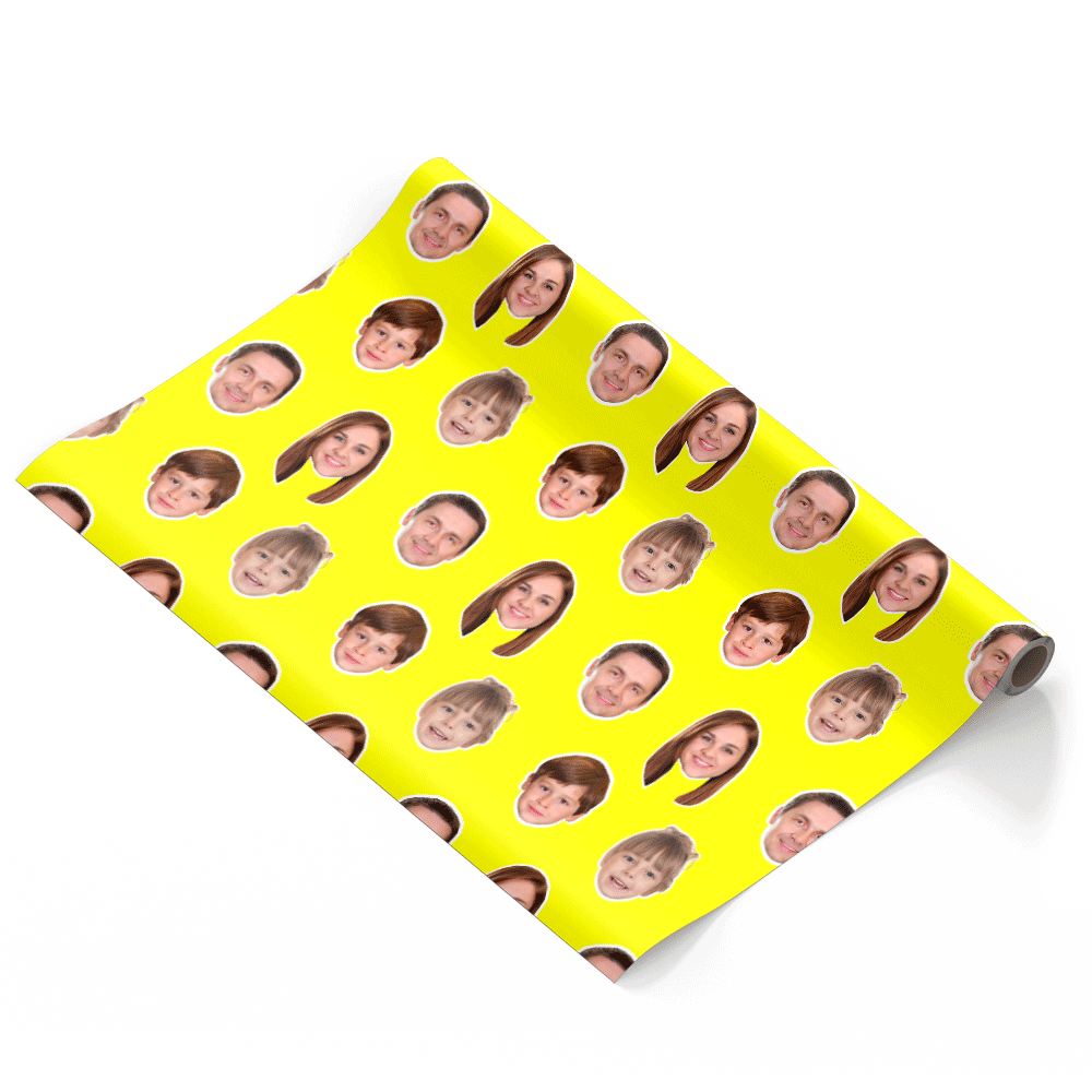 Family Face Wrapping Paper