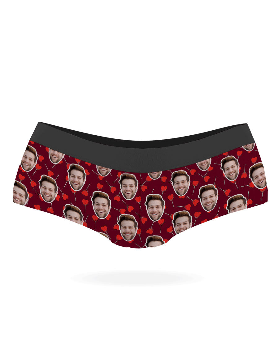 Heart Lollipops Knickers With Your Face On