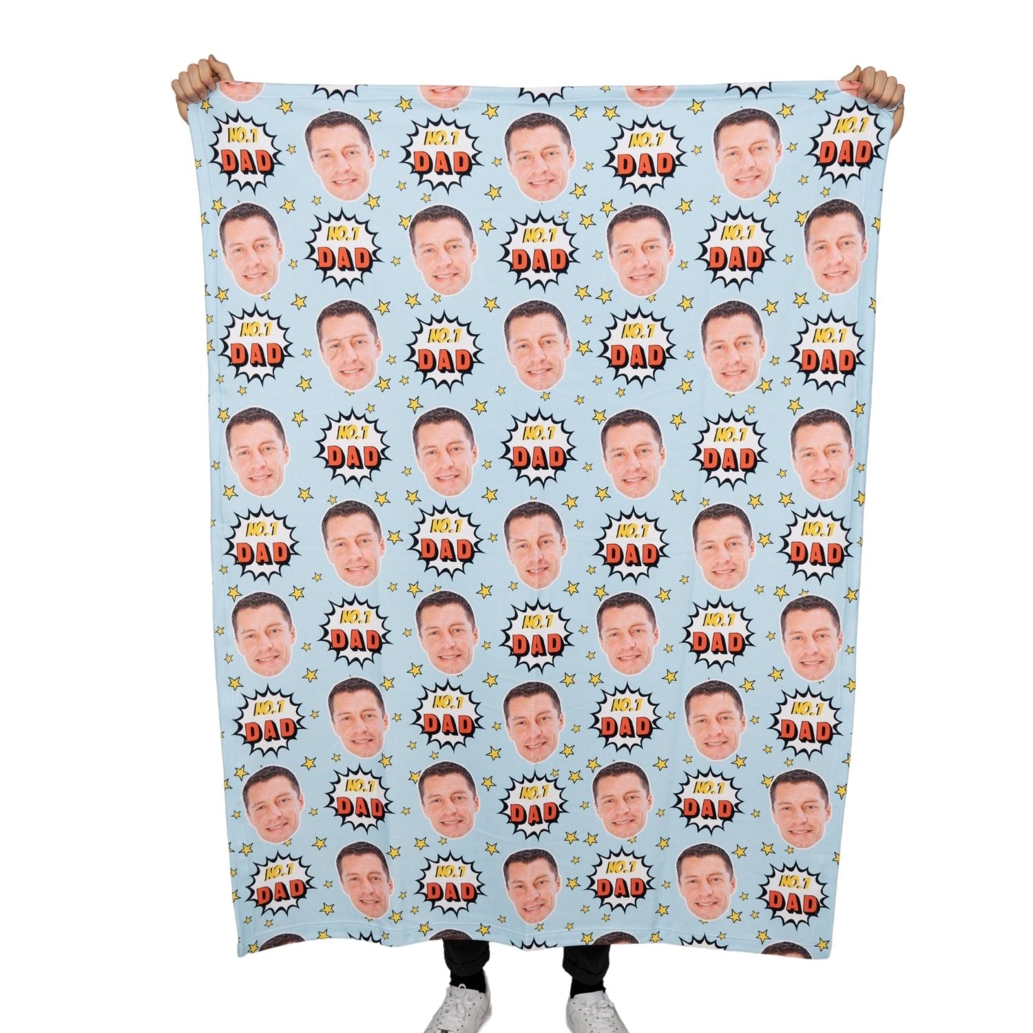 Number 1 Dad Personalised Blanket