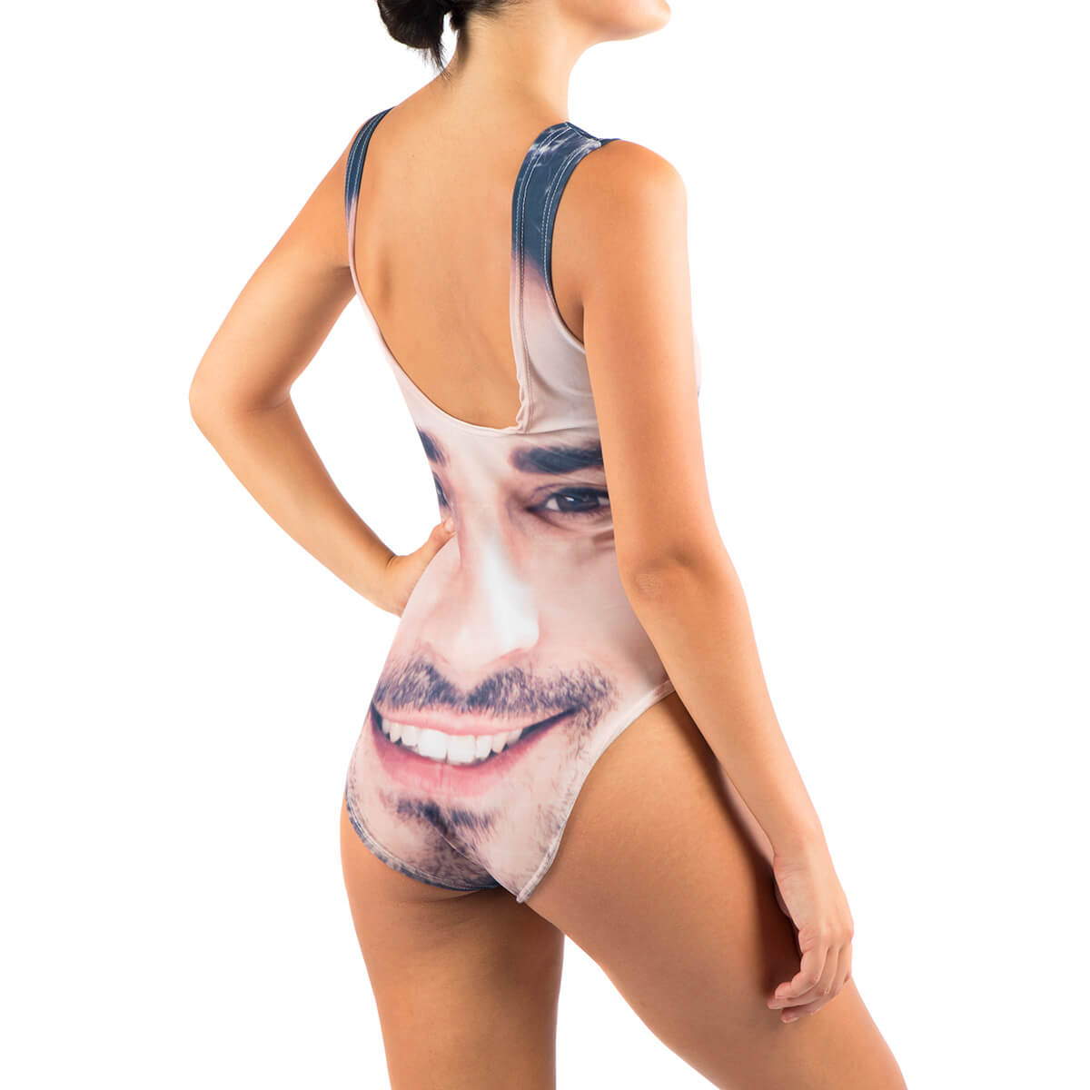 your photo on a personalised swimsuit
