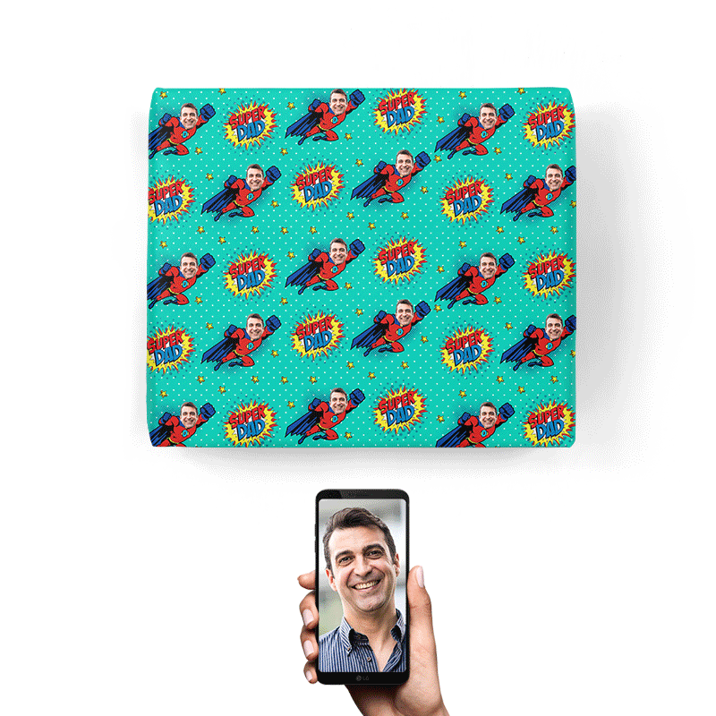 Super Dad Wrapping Paper