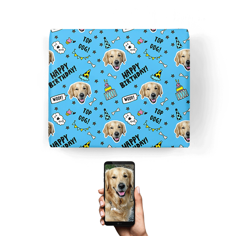 Birthday Dog Wrapping Paper