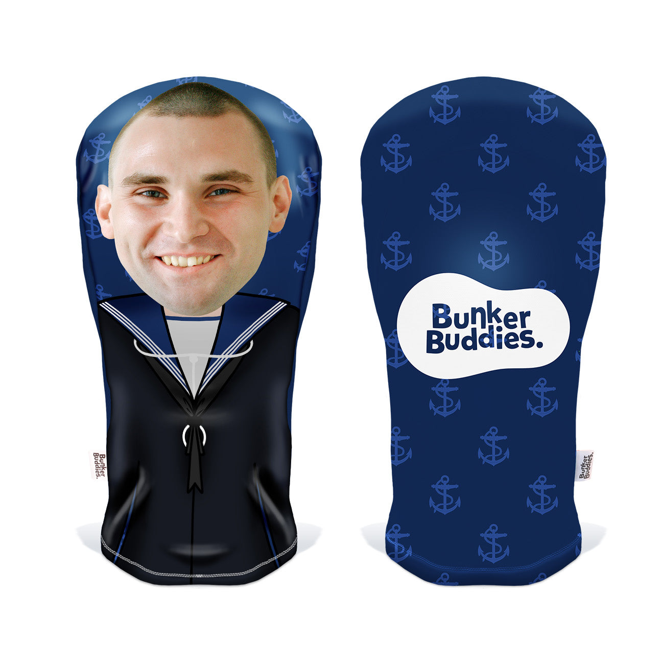 Navy Personalised Golf Head Cover