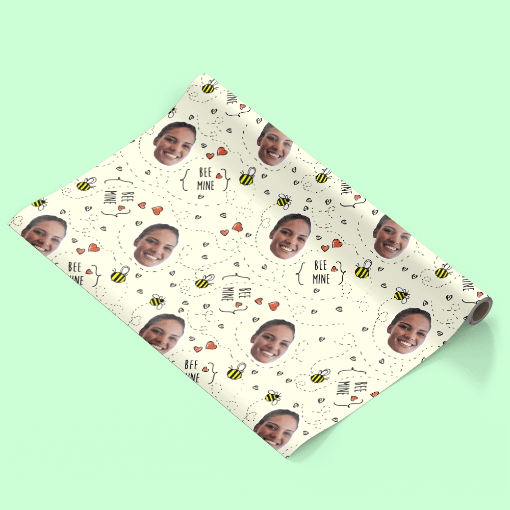 Bee Mine Wrapping Paper