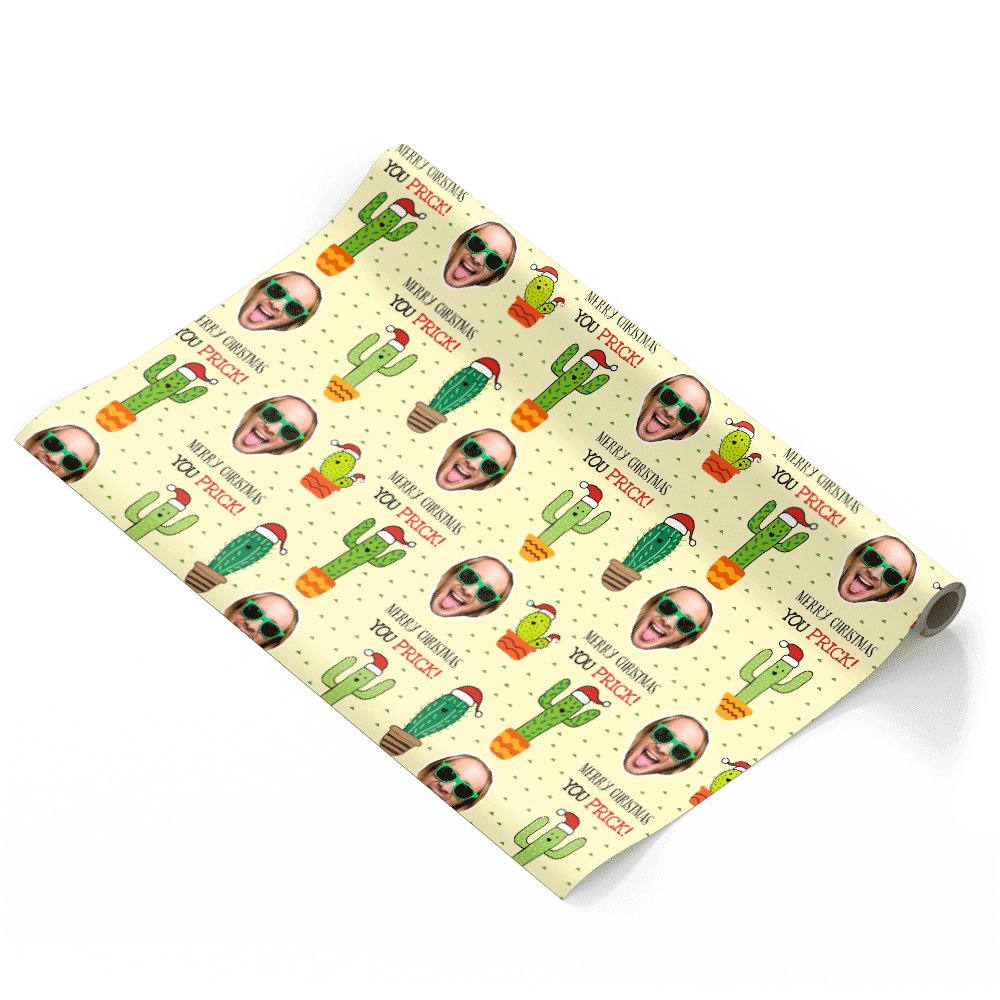 Merry Christmas Cacti Wrapping Paper