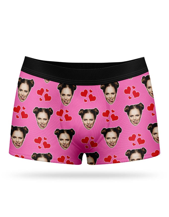 Pink Valentines Day Boxers